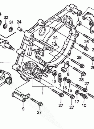 REAR CRANKCASE COVER