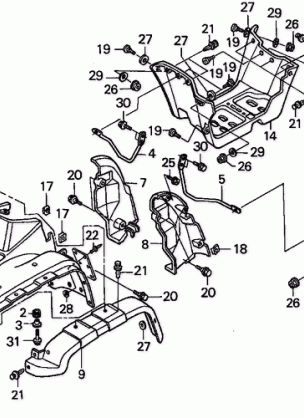 FRONT FENDER (TRX450FE)