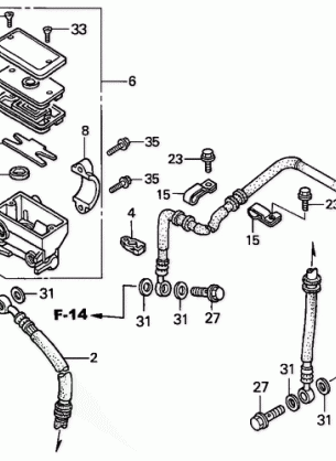 FRONT BRAKE MASTER       CYLINDER