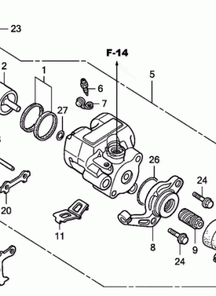 REAR BRAKE CALIPER