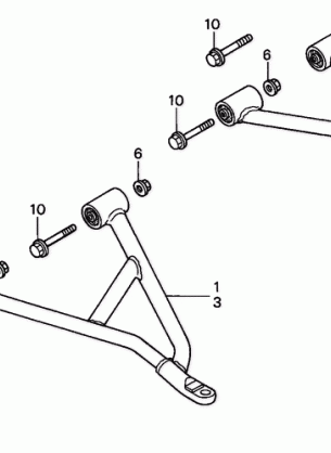 FRONT ARM (TRX350TM / TE)