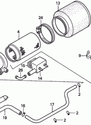 AIR CLEANER              (TRX500FA''01-''04 / FGA''04)