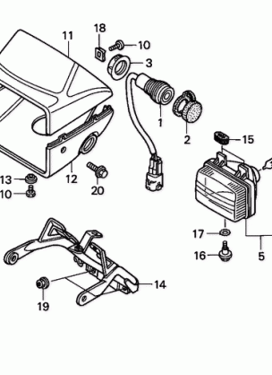 HEADLIGHT                (TRX500FA''01-''04 / FGA''04)