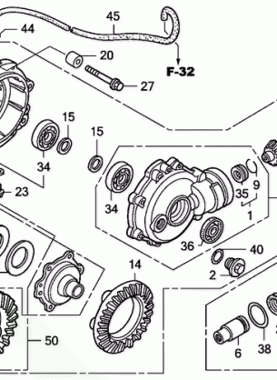 FRONT FINAL GEAR         (TRX500FA''01-''04 / FGA''04)