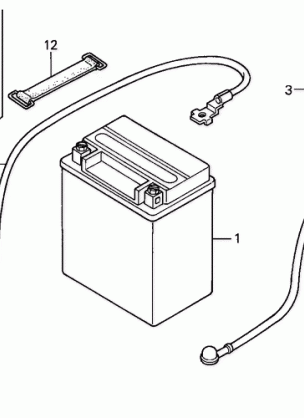 BATTERY                  (TRX500FA''01-''04 / FGA''04)