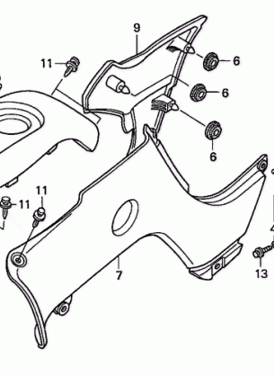 BODY COVER               (TRX500FA''01-''04 / FGA''04)