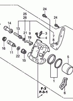 FRONT BRAKE CALIPER