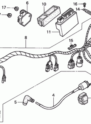 WIRE HARNESS             (TRX350TE / FE)