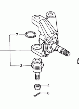 KNUCKLE (TRX350TM / TE)