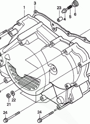 450S CRANKCASE COVER FR.