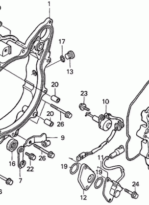 CRANKCASE COVER RR.