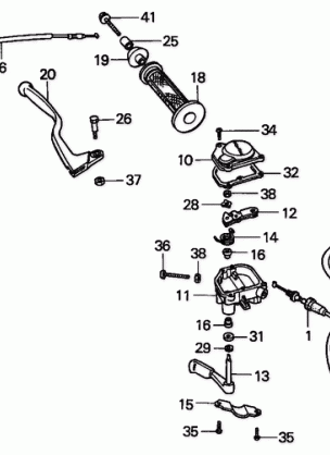 HANDLE LEVERS@SWITCH     @CABLES