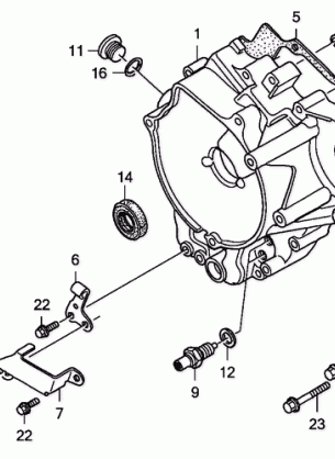 REAR CRANKCASE COVER     (