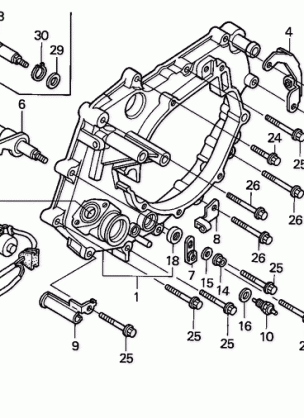 REAR CRANKCASE COVER