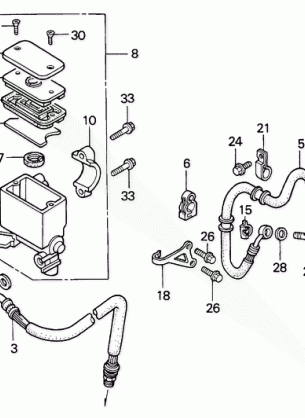 FRONT BRAKE MASTER       CYLINDER (1)