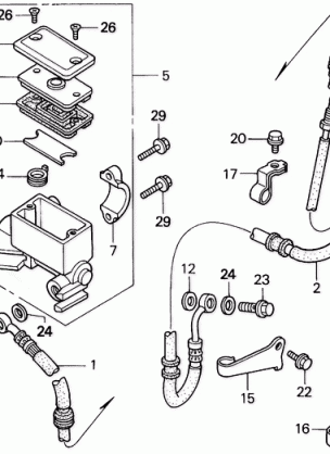 FRONT BRAKE MASTER       CYLINDER