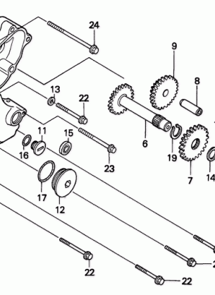 300 LEFT CRANKCASE COVER