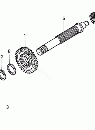 KICK STARTER SPINDLE