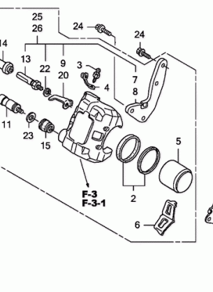 FRONT BRAKE CALIPER