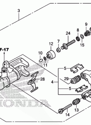 REAR BRAKE CALIPER