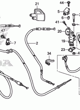 HANDLE LEVER@SWITCH@CABLE