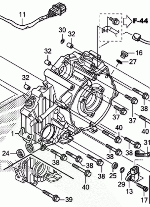 REAR CRANKCASE COVER