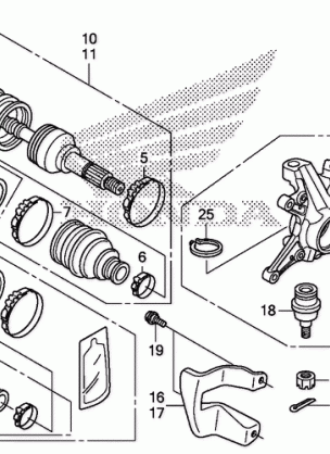 FRONT KNUCKLE@FRONT DRIVE SHAFT