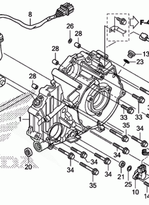 REAR CRANKCASE COVER