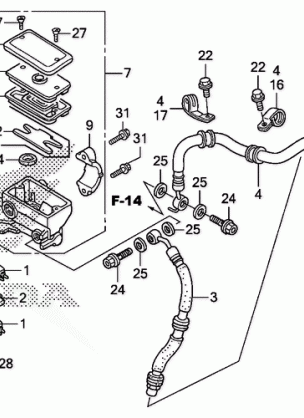 FRONT BRAKE MASTER       CYLINDER