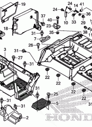 BED PLATE@REAR GATE      (SXS1000M5P / M5D)