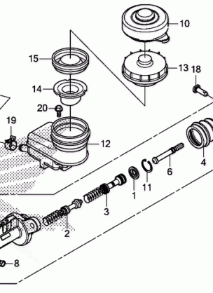 FRONT BRAKE MASTER       CYLINDER