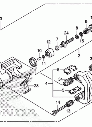 REAR BRAKE CALIPER