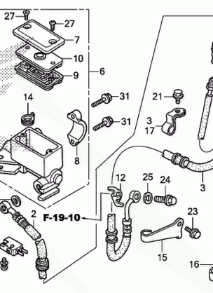 FRONT BRAKE MASTER       CYLINDER