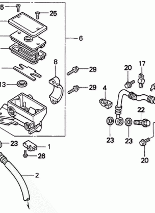 300 FW FRONT BRAKE MASTER       CYLINDER