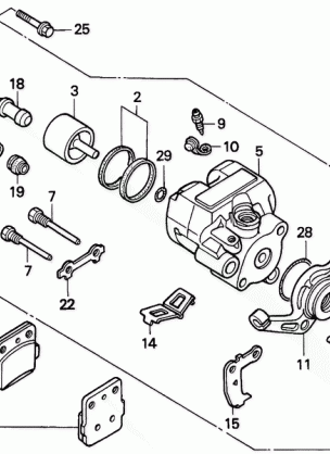 REAR BRAKE CALIPER