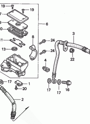 FRONT BRAKE MASTER       CYLINDER