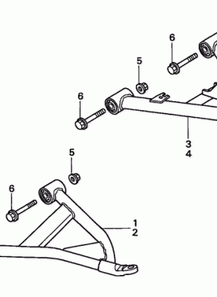 TRX300 FRONT ARM