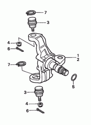 TRX300 KNUCKLE