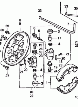 TRX300FW FRONT BRAKE PANEL        (TRX300FW)