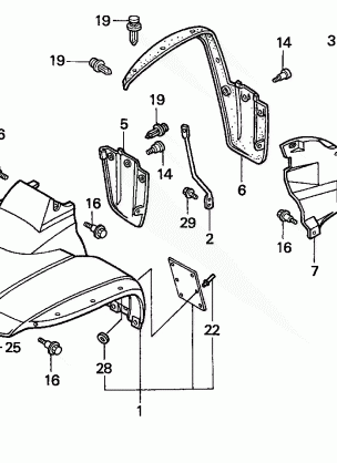 FRONT FENDER ('93-'95)                                                     93-95