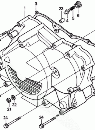 CRANKCASE COVER (FR.)