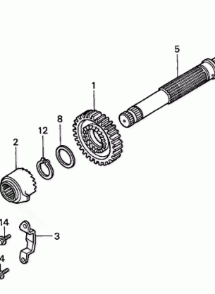 KICK STARTER SPINDLE