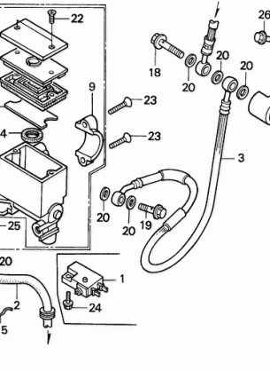 FRONT BRAKE MASTER       CYLINDER