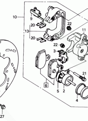 REAR BRAKE CALIPER