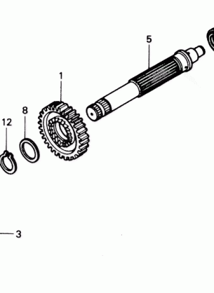 KICK STARTER SPINDLE