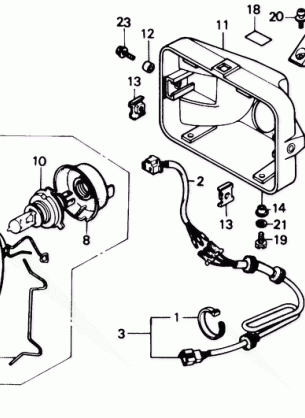 350D HEADLIGHT 88-89