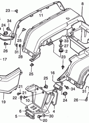 350D REAR FENDER 89