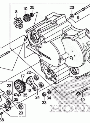 FRONT CRANKCASE COVER    (2)