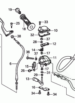 HANDLE LEVER@SWITCH@CABLE