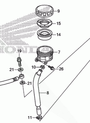 REAR BRAKE MASTER        CYLINDER